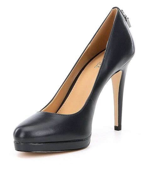 michael kors thin heels|michael kors closed toe pumps.